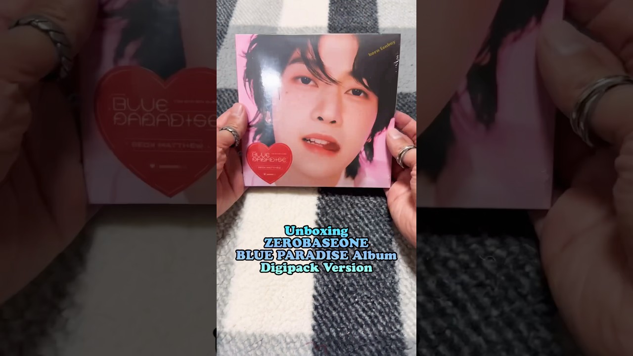 Unboxing ZEROBASEONE - BLUE PARADISE Album Digipack Version