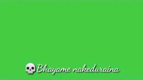 My name is Billa song green screen lyrics