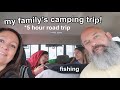 my family's camping trip vlog! (5 hour road trip)