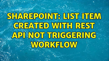 Sharepoint: List item created with REST API not triggering workflow (2 Solutions!!)