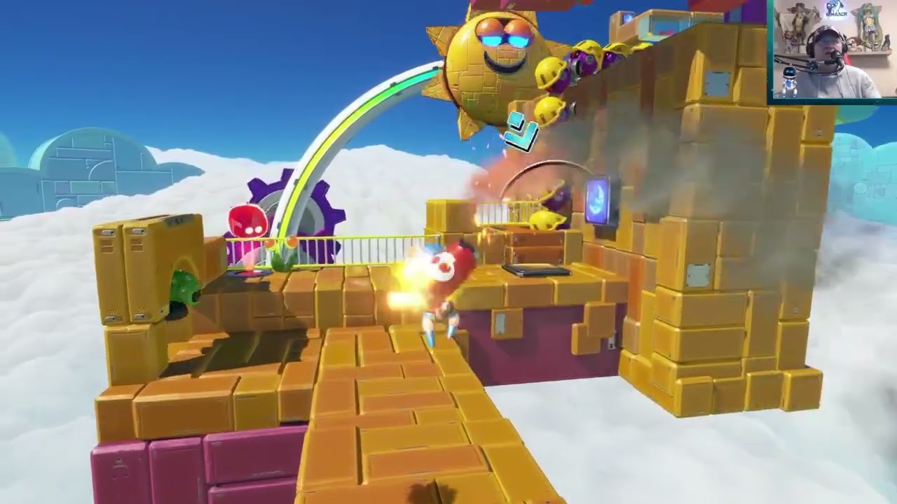 Astro Bot - Welt 5  -Federhaufen -Level 3 - Luna Sola