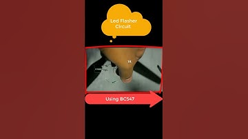 Led Flasher Circuit Using BC547 #shorts #shortsvideo #diyelectronics