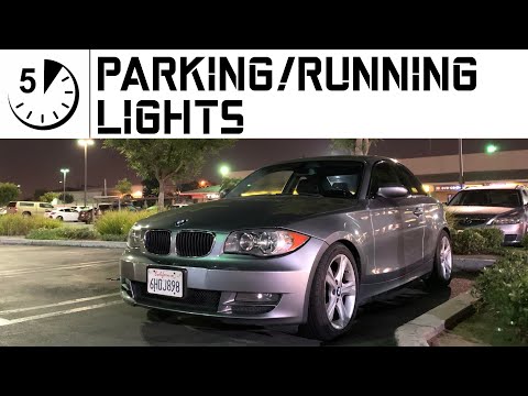 ⏱ 5min DIY: BMW 128i replacing parking light bulbs