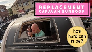 How To Replacement A Caravan Sunroof Window  #caravan