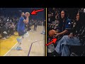 DIFFERENT ANGLE of Steph Curry With The Volleyball Assist From Riley Curry During Pregame Warmups!