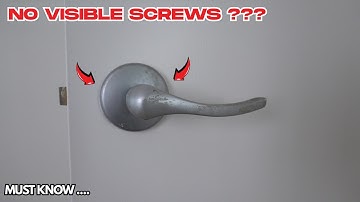 Remove door handle / knob without screws visible #4