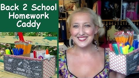 Back to School Homework Caddy