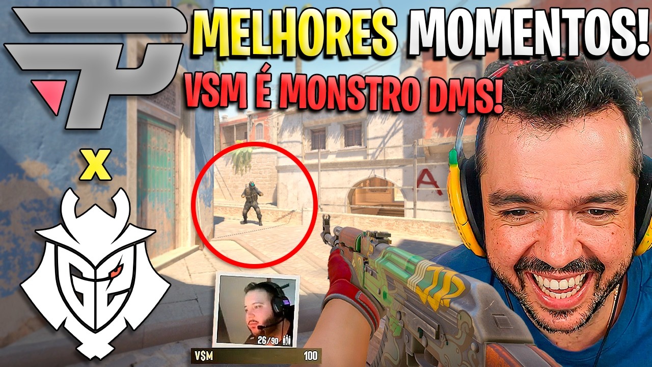 QUE AULA DA PO*** DO VSM!🔥 PAIN x G2 (MELHORES MOMENTOS) - ESL PRO LEAGUE - (GAULES)