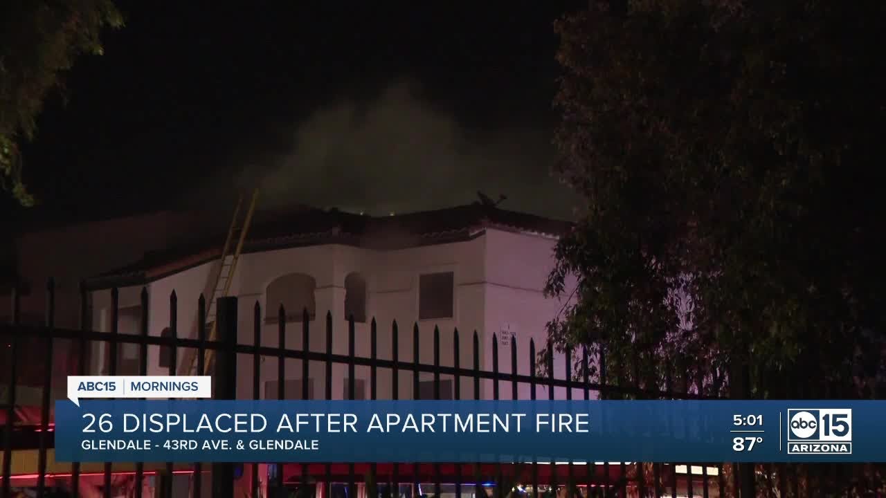 Dozens displaced after west Valley apartment fire - YouTube