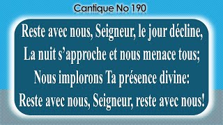 Video thumbnail of "No 190-Reste avec nous, Seigneur, le jour décline"