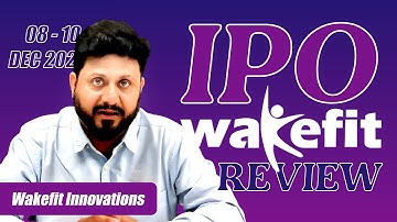 #IPO Review by  @Tradeswift1  -  Wakefit Innovations