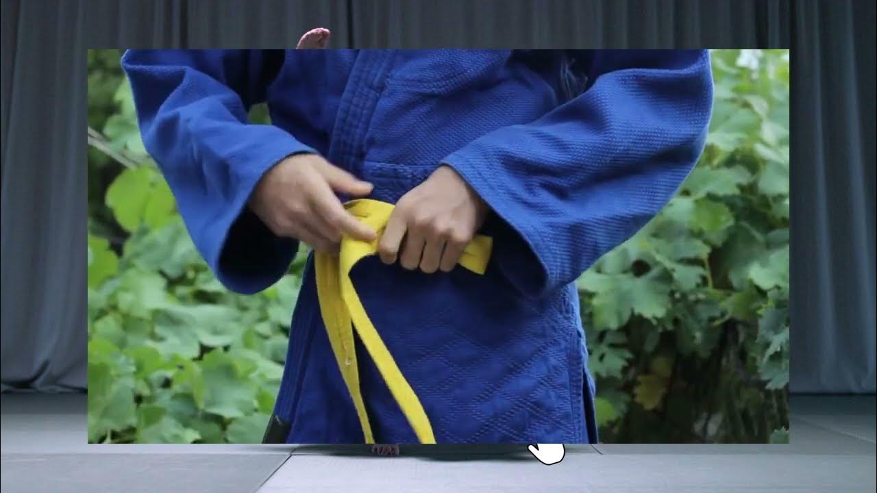 How to Tie Your Jiu Jitsu Belt Easy step by step Tutorial YouTube