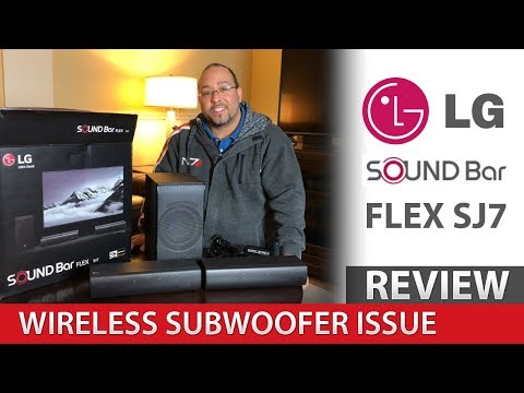 LG SJ7 Flex Sound Bar Review - Wireless Subwoofer Issue?!