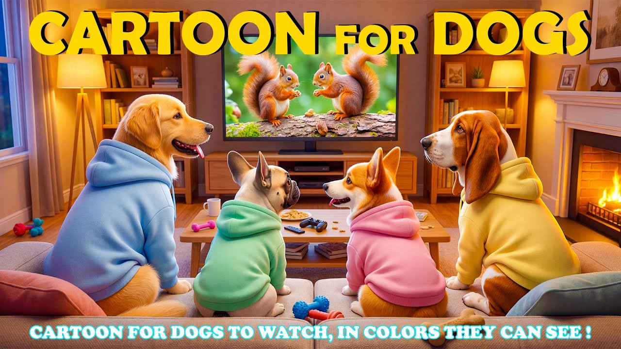 Relaxing DOG TV Cartoon🎵Cute Animation Designed for Dogs to Watch🎨 ...