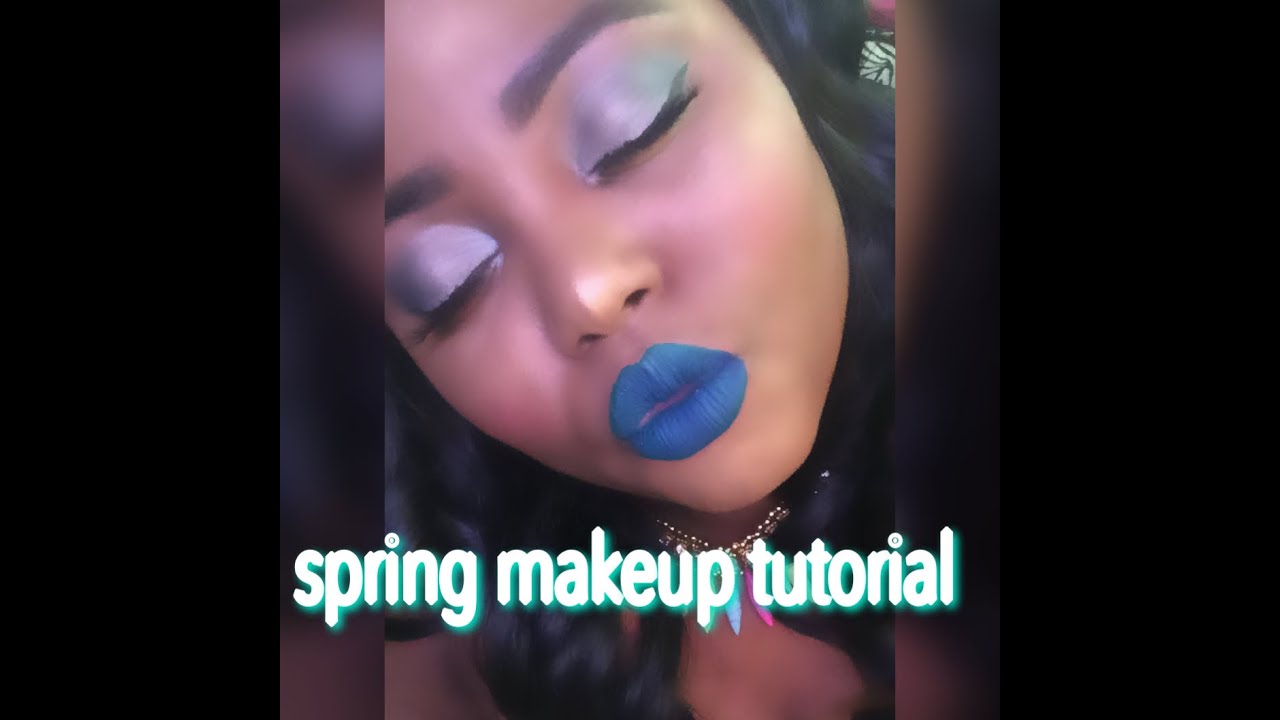 Seafoam Green Eyes & Bold Lips! YouTube
