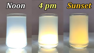 Sun at noon is WHITE but setting sun is RED   #Shorts