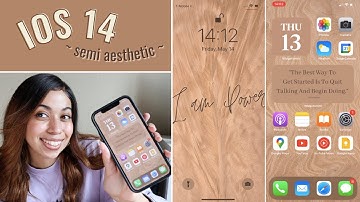 iOS 14 iPhone 12 Customization Tutorial ~semi aesthetic~ | iOS 14 Home Screen Setup + Widgets