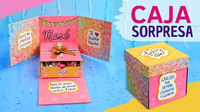 Cómo hacer CAJAS de REGALO con Tapa 🎁 + Plantillas DIY Cajas Cuadradas de  Cartulina - Momuscraft 