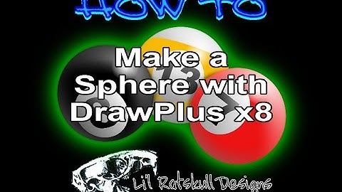 DrawPlus Tutorial Video - How To Make a Sphere/ Step by Step