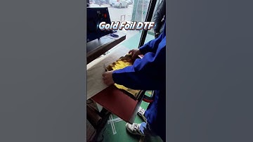 DTF gold foil printing technology demonstration, perfect finished product!#mootoom #dtf #dtfprinter