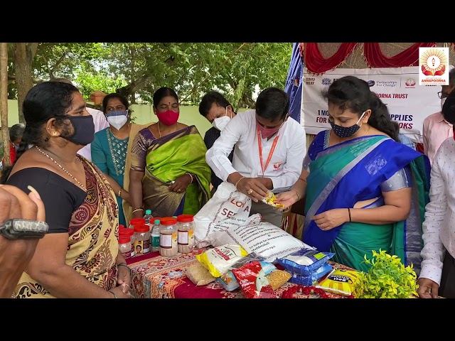 COVID Relief: Phase 1- Launch of 1 Month Dry Ration for 2500 Govt MDM cooks, Chikkaballapur district