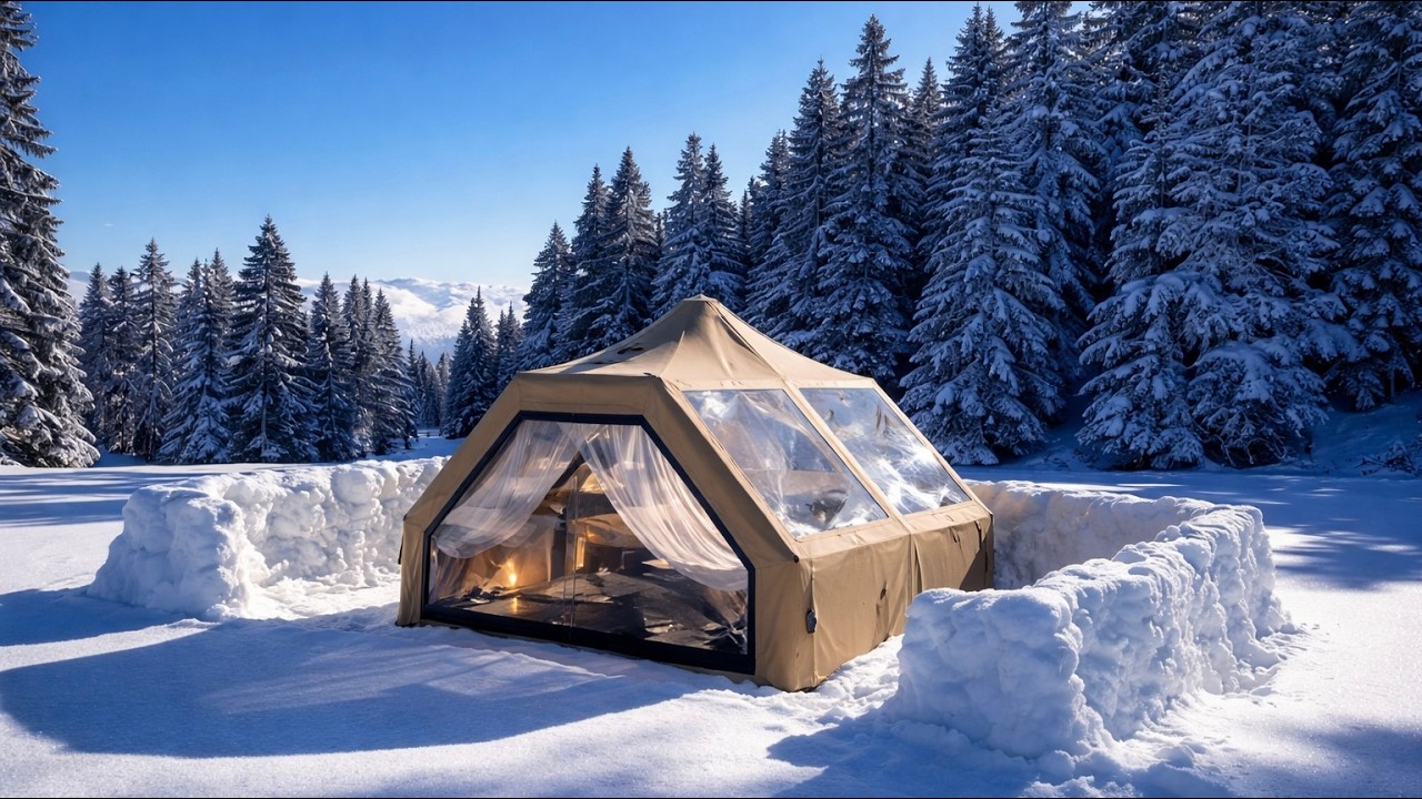 İKİ FARKLI YOĞUN KAR KIŞ KAMPI