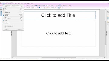 LibreOffice Impress Presentation tutorial Edit Menu Part 1 in hindi