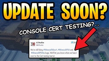Minecraft Update Aquatic Console In Cert Testing? PS3, PS4, PS-Vita, Wii U & Xbox 360