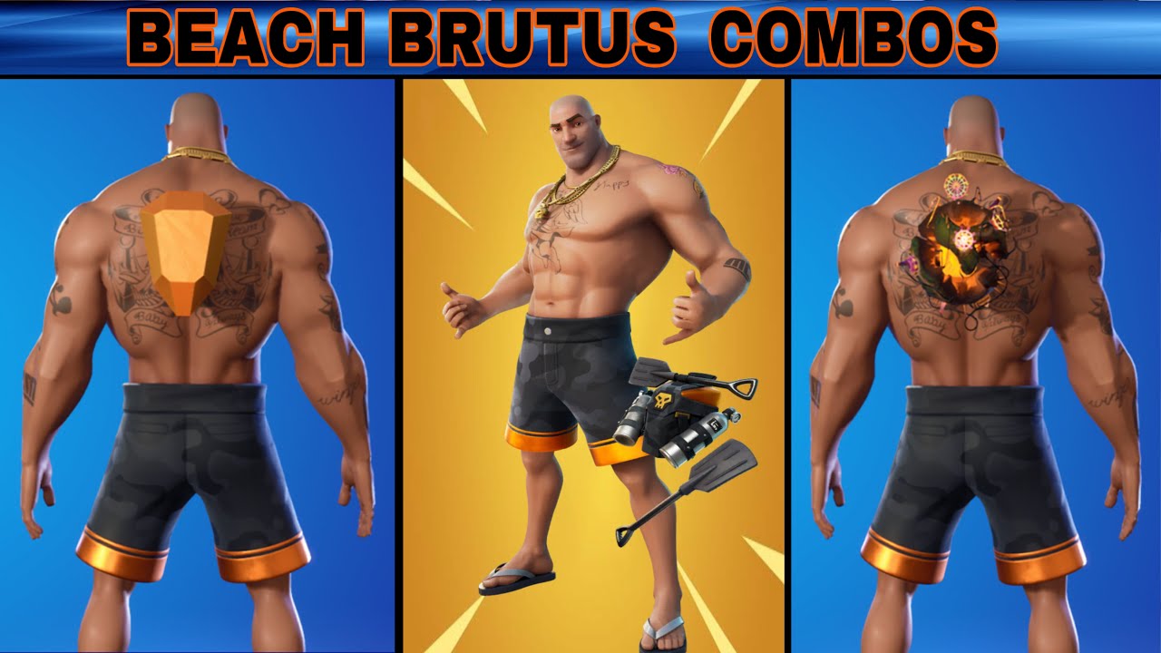 BEST BEACH BRUTUS COMBOS IN FORTNITE | Beach Brutus Skin Overview & Combos | Fortnite