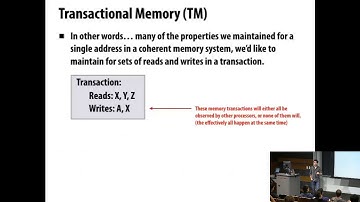 Lecture 18 Transactional Memory