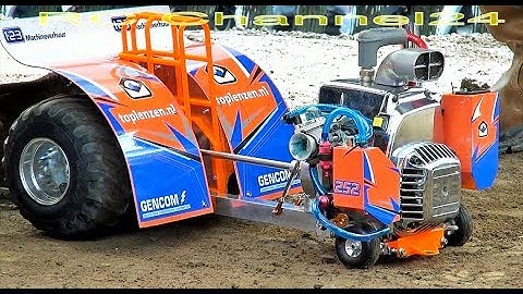 UNBELIEVABLE RC NITRO TRACTOR PULLING! MICROPULLING! EXTREME POWER! 25Kg!