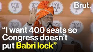 “I want 400 seats so Congress doesn’t put Babri lock”