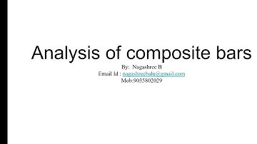 Analysis of composite bars