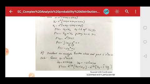 EC Complex Analysis probability distribution and statistical methods Module 01 L No  04