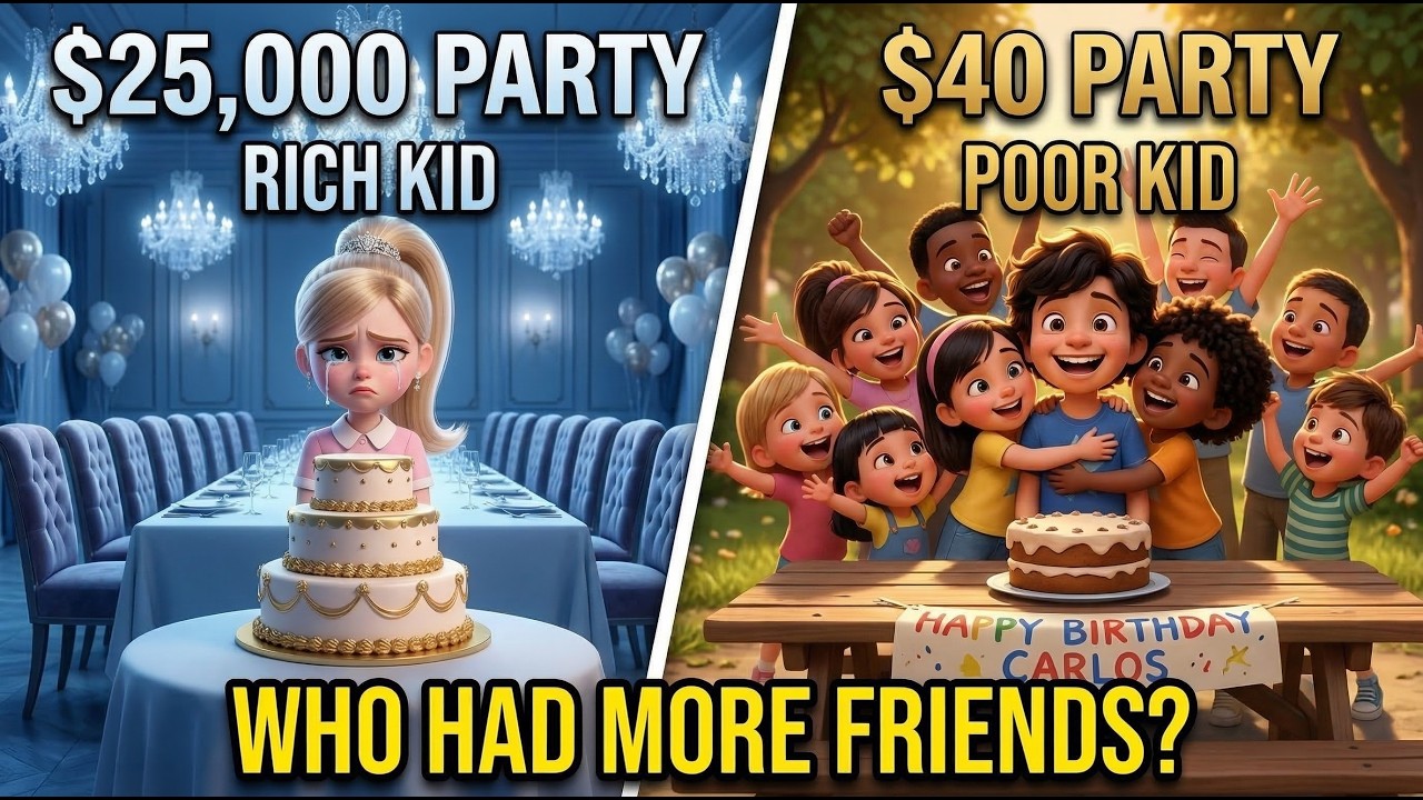 Rich Kid Has $25,000 Birthday Party — No One Shows Up | Rich Kid vs Poor Kid Ep. 1