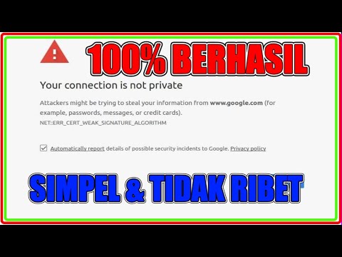 Video: Apa Yang Harus Dilakukan Jika Ralat Muncul Di Google Chrome Sambungan Anda Tidak Selamat, Bagaimana Cara Menonaktifkan Pemberitahuan Pada Windows Video: Apa Yang Harus Dilakukan Jika Ralat Muncul Di Google Chrome Sambungan Anda Tidak Selamat, Bagaimana Cara Menonaktifkan Pemberitahuan Pada Windows