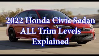 2022 Honda Civic ALL Trim Levels Explained with Features