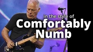 Video thumbnail of "PINK FLOYD :  'Comfortably Numb'  BACKING TRACK B minor (End Solo)"