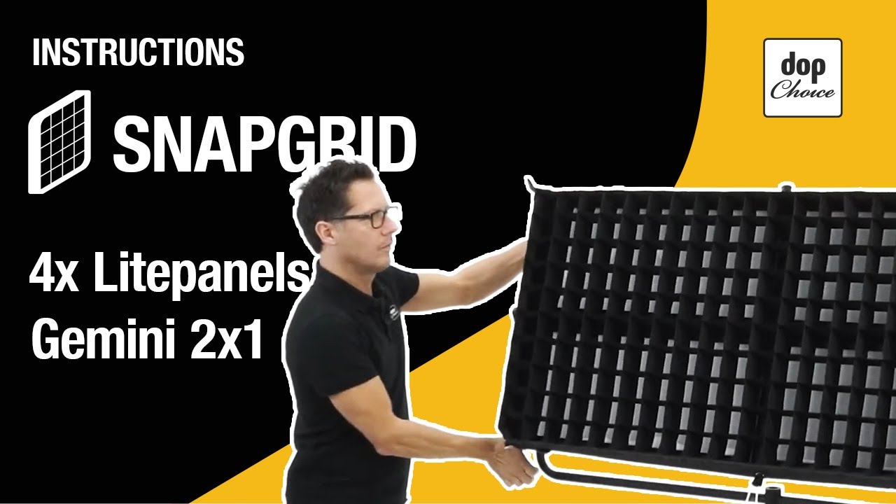 How to Mount the SNAPGRID® onto the Litepanels Gemini 2x1 (2x2 Array)