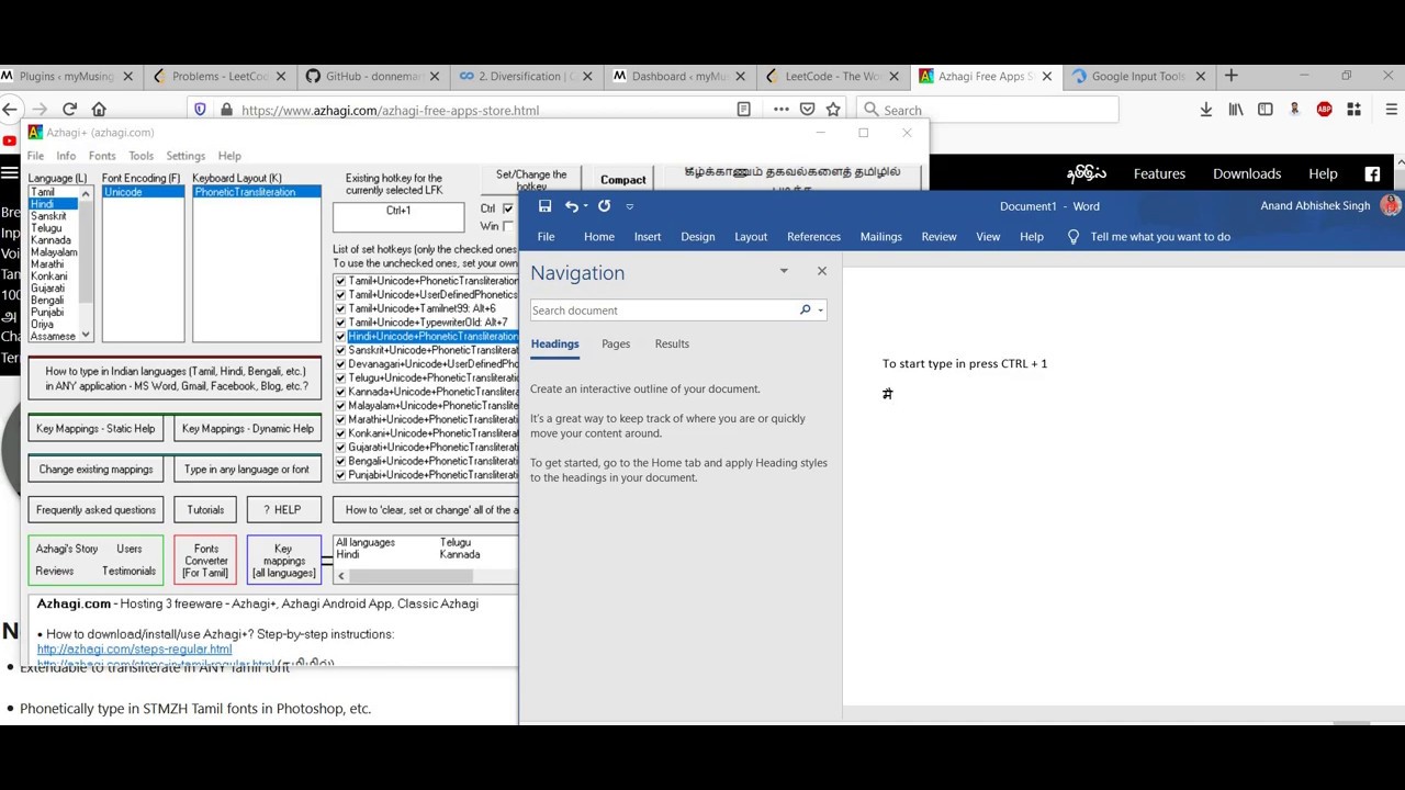 How To Type In Hindi In MS Word YouTube