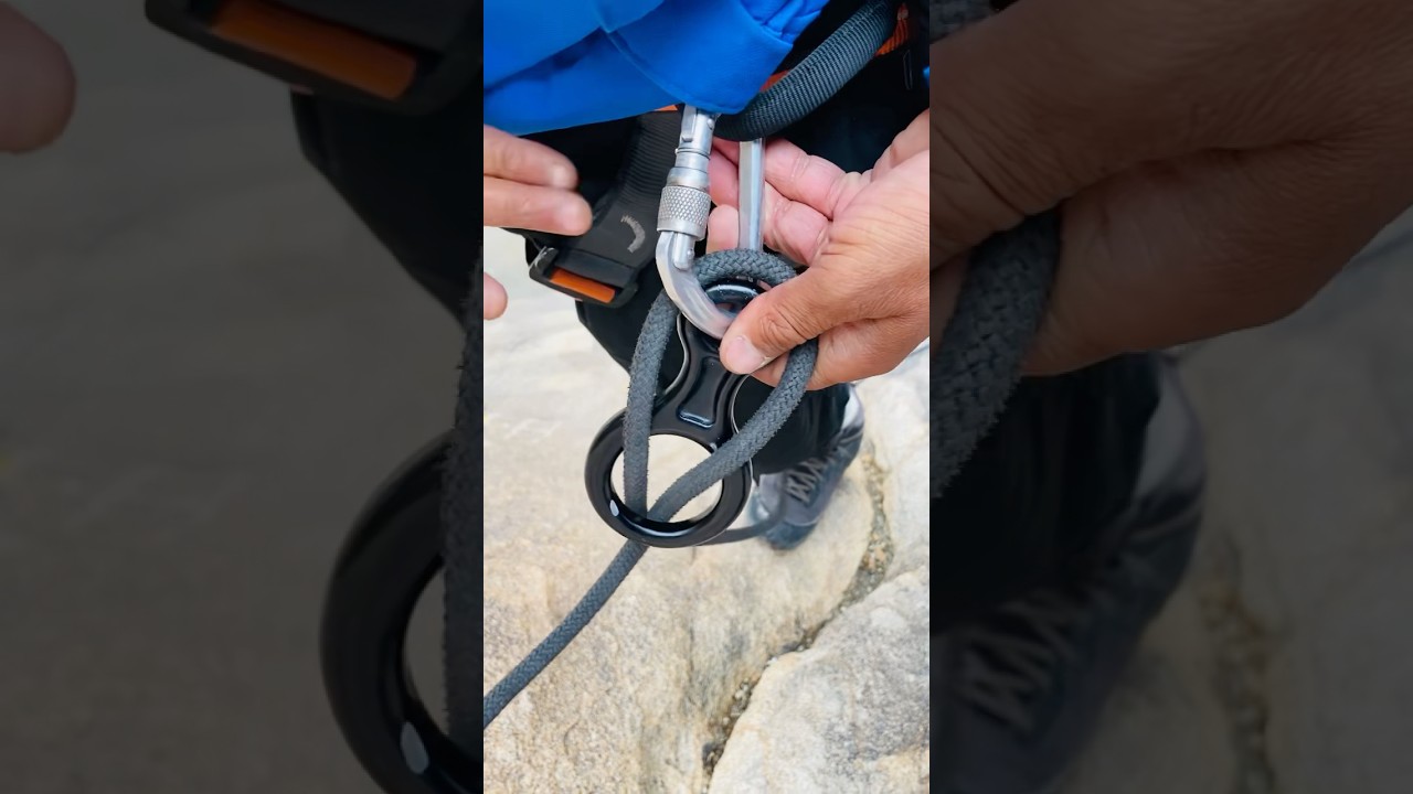 How to use descender for rappelling #