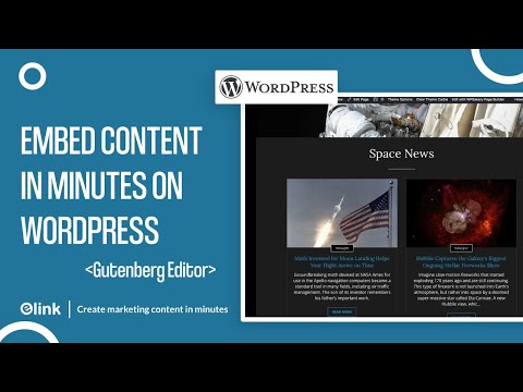 How to Create Content for Your WordPress Website (Gutenberg Editor) in Minutes | elink.io