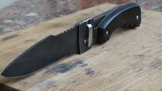 Making a switchblade. Open spring. @Knife-y9m