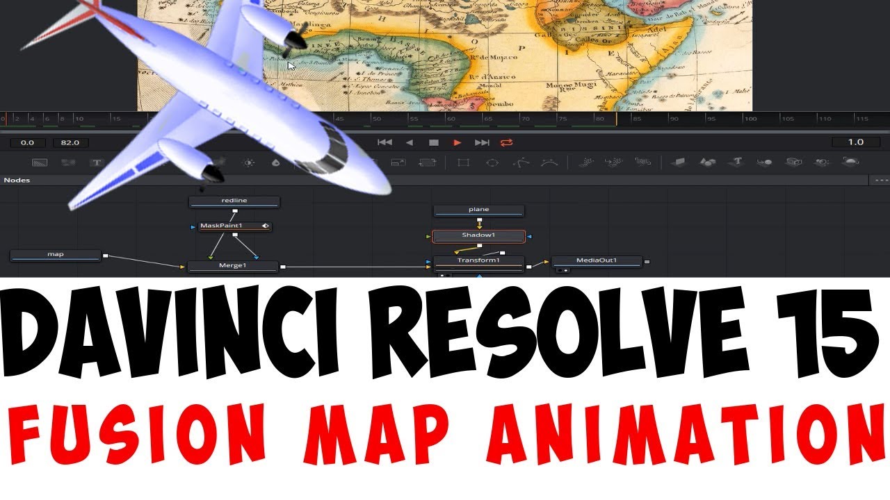 Davinci Resolve 15 Fusion Map Animation Youtube