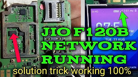 Jio F120b network running problem solution