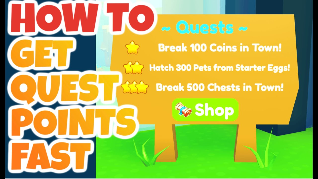 Where to Find Quests in Pet Simulator X - Quest Shop, Eggs & More 