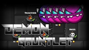 [Geometry Dash] - Demon Gauntlet [Full] - (All Levels | All Coins)