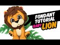 Fondant tutorial | BABY LION | cake topper