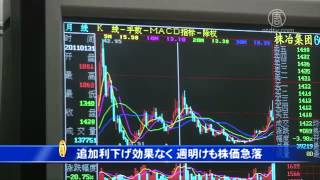 追加利下げ効果なく 週明けも株価急落20150701