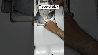 How the T-Pocket in Jeans is Made 👖✂️जींस में T-Pocket कैसे बनती है 👖✂️ #jeans